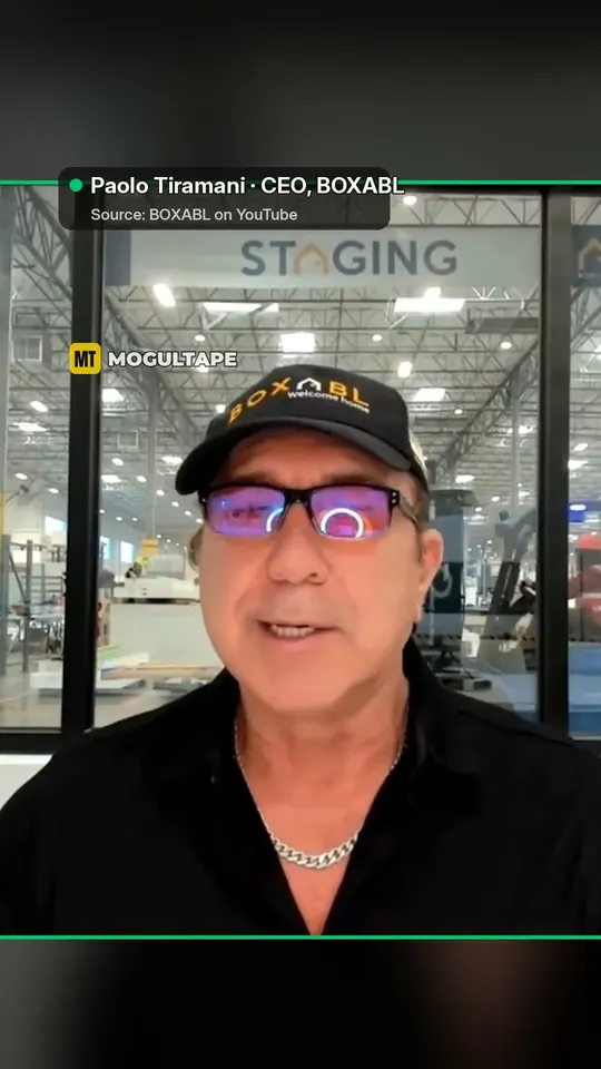 Sample MogulTape Short: BOXABL CEO on deciding with only 20% of the info